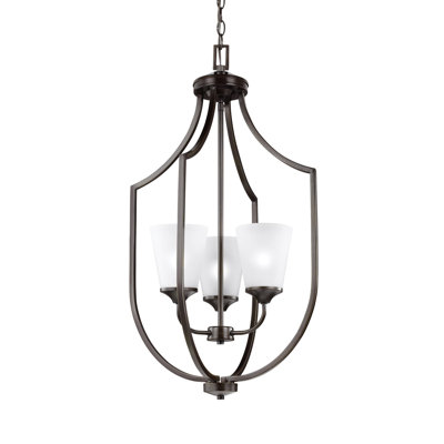 3 Light Antique Bronze Metal Lantern Chandelier With Hurricane Glass Shade 3 Light Antique Bronze Metal Lantern Chandelier With Hurricane Glass Shade